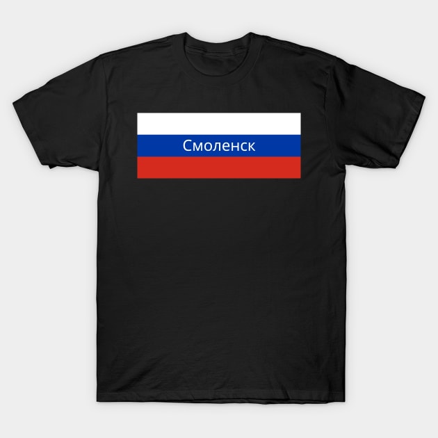 Smolensk City in Russian Flag T-Shirt by aybe7elf